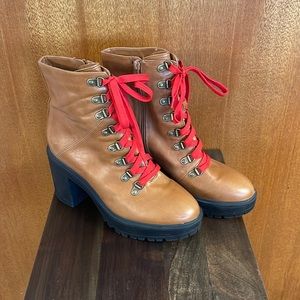 Steve Madden lace up lug boots